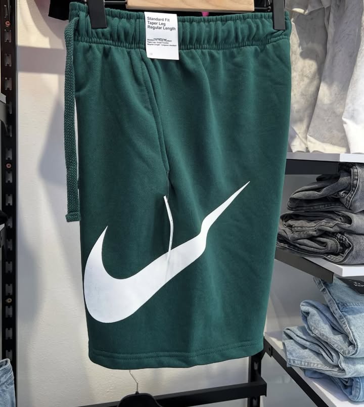 Nike Cotton Shorts – Dark Green